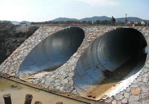橋梁波紋管涵